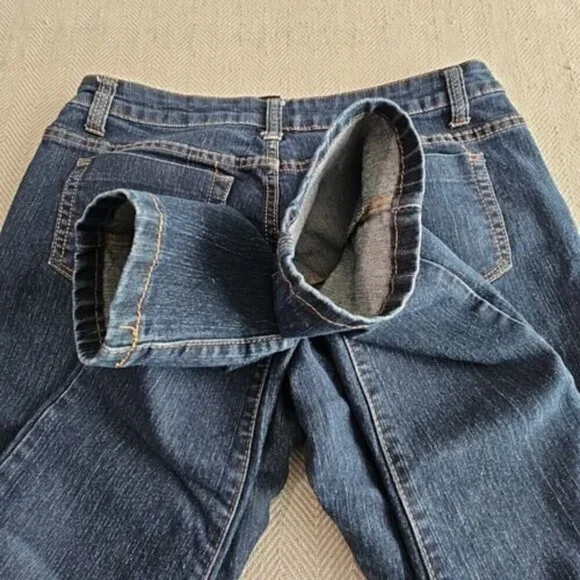 Dots Jeans Women's Size 12 Regular (W34xL28) Tapered Leg Stretch Dark Wash Blue - Picture 8 of 16